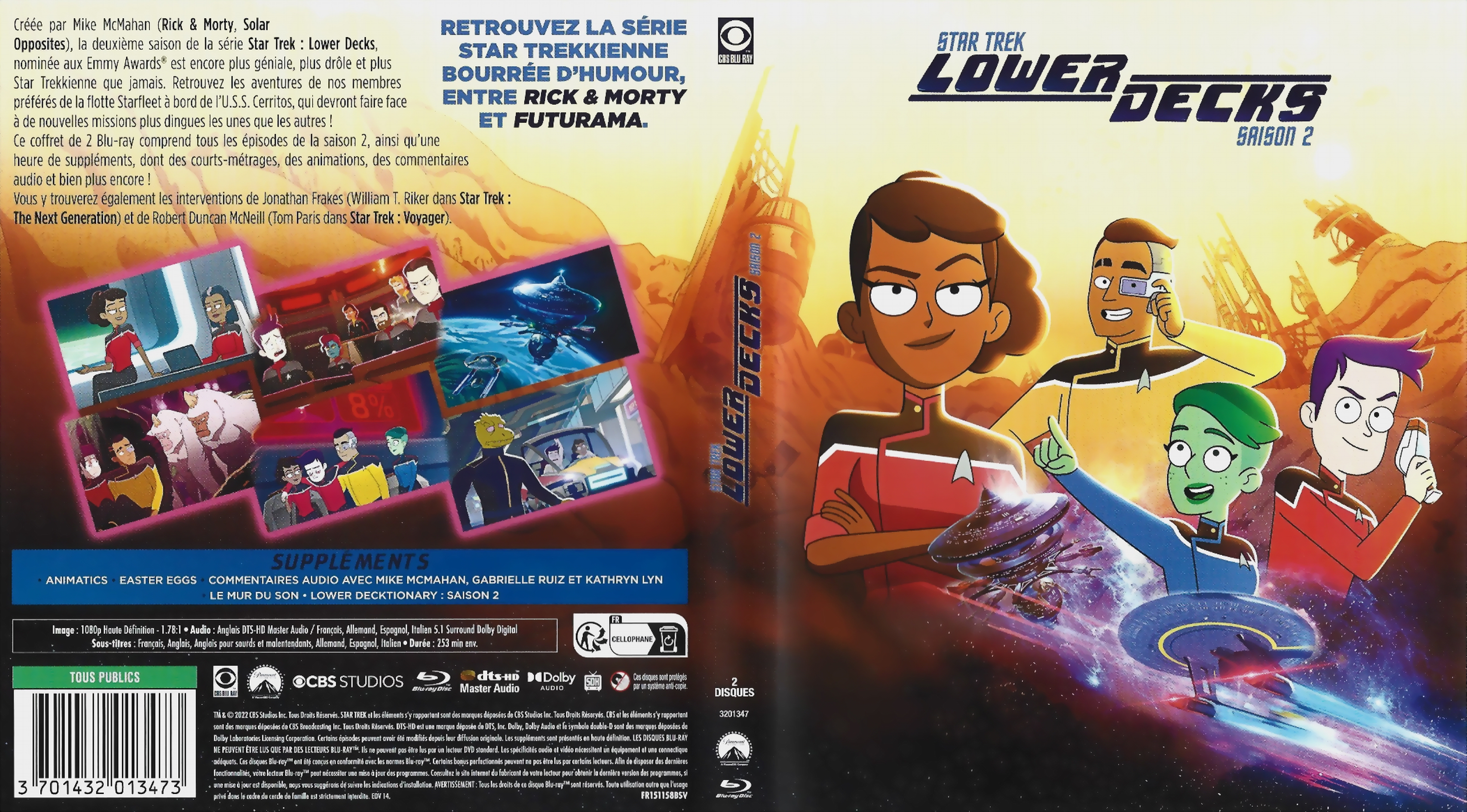 Jaquette DVD star trek lower decks saison 2 (BLU-RAY)