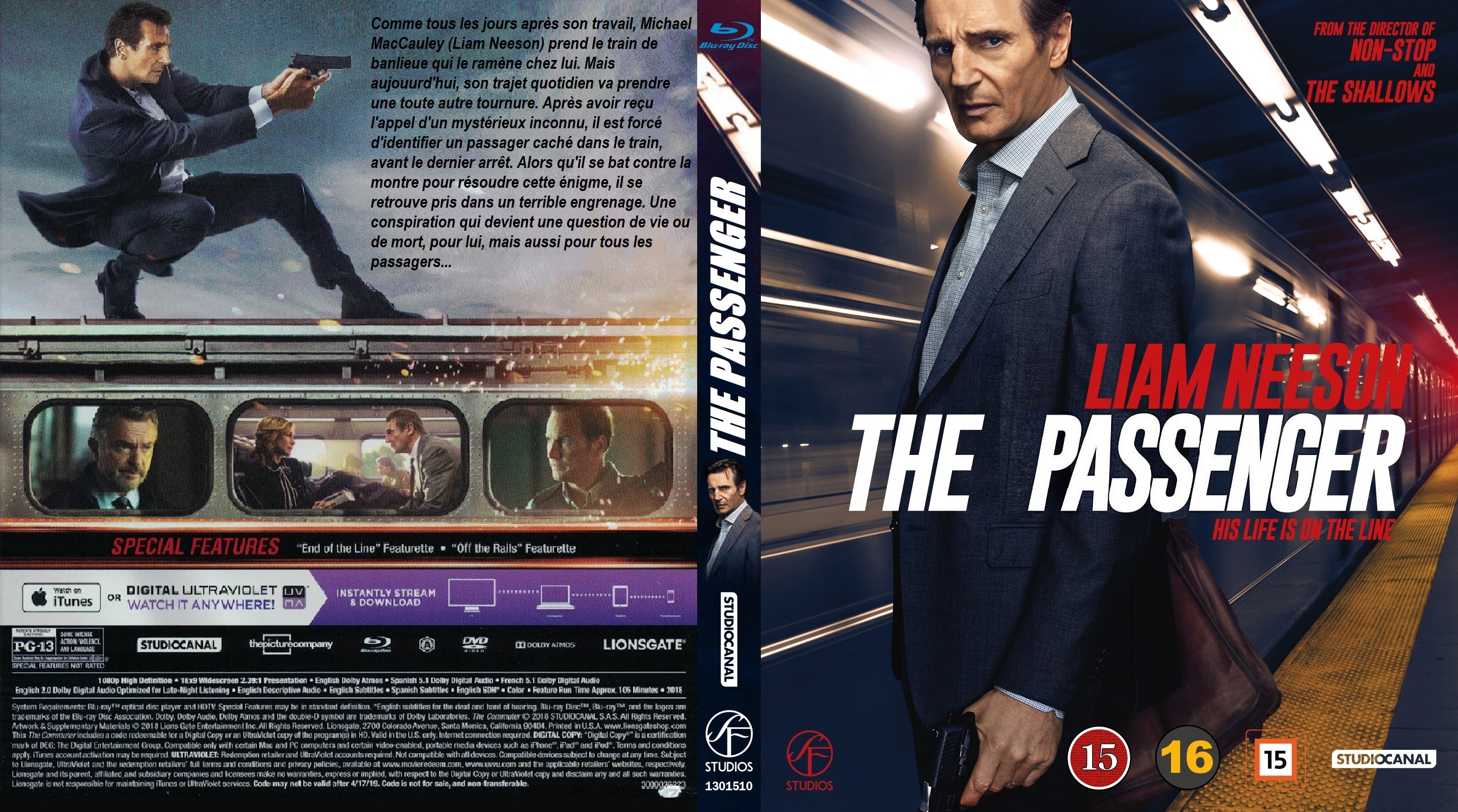 Jaquette DVD the passenger custom  (BLU-RAY)