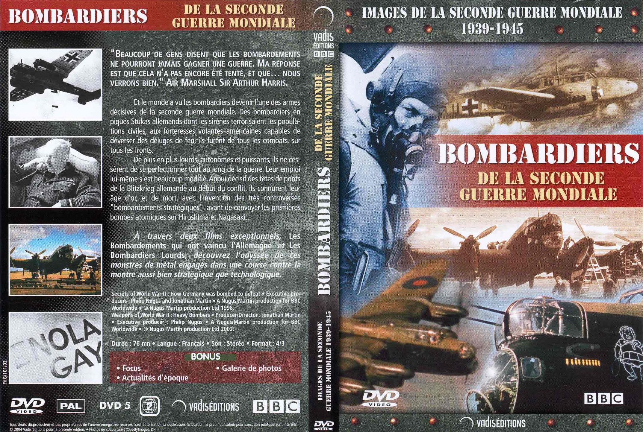 Jaquette DVD 1939-1945 Bombardiers