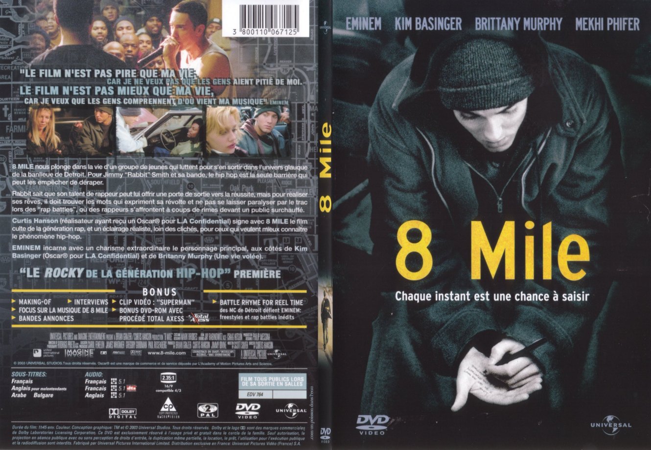 Jaquette DVD 8 Mile - SLIM