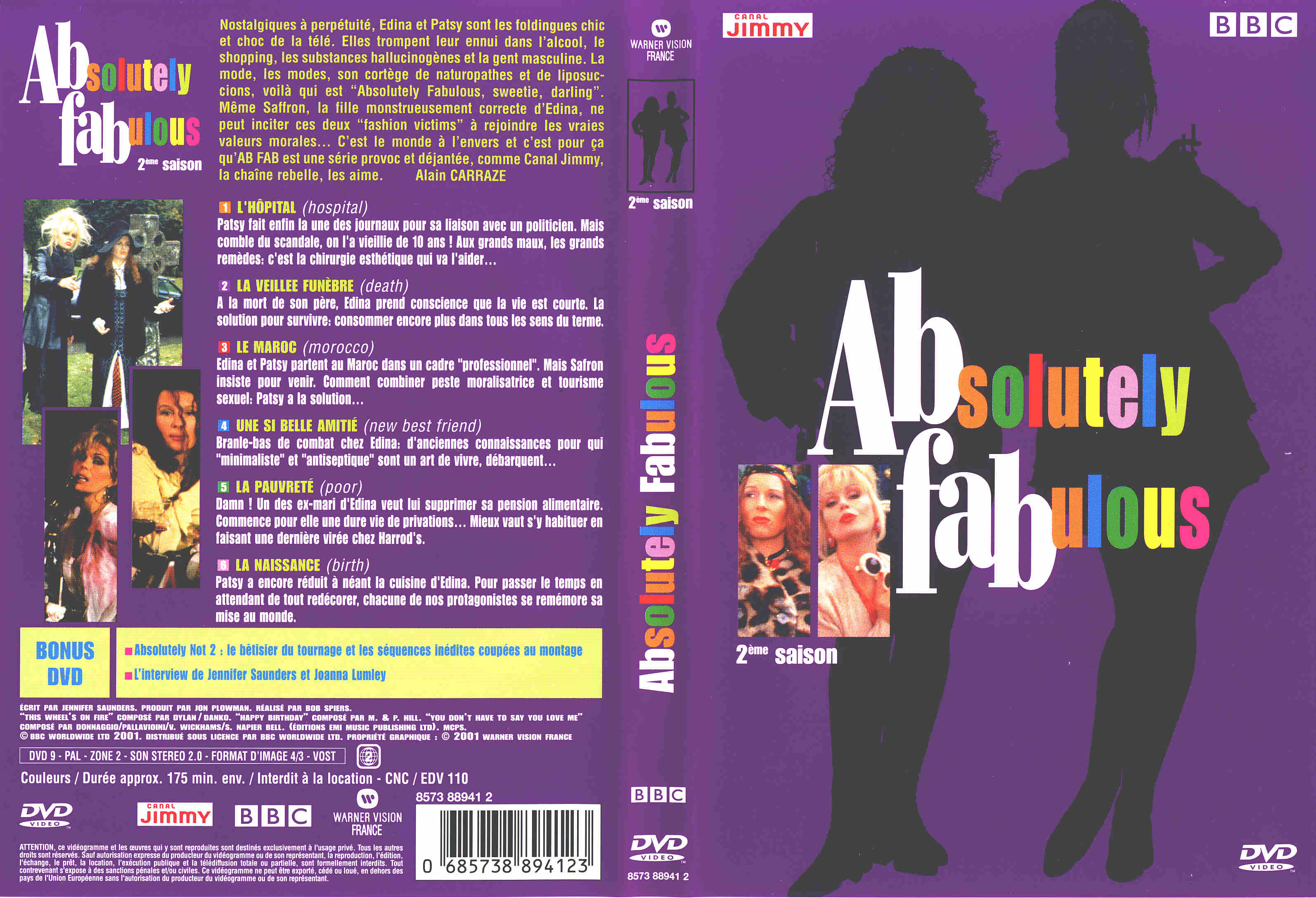 Jaquette DVD Absolutely Fabulous Saison 2