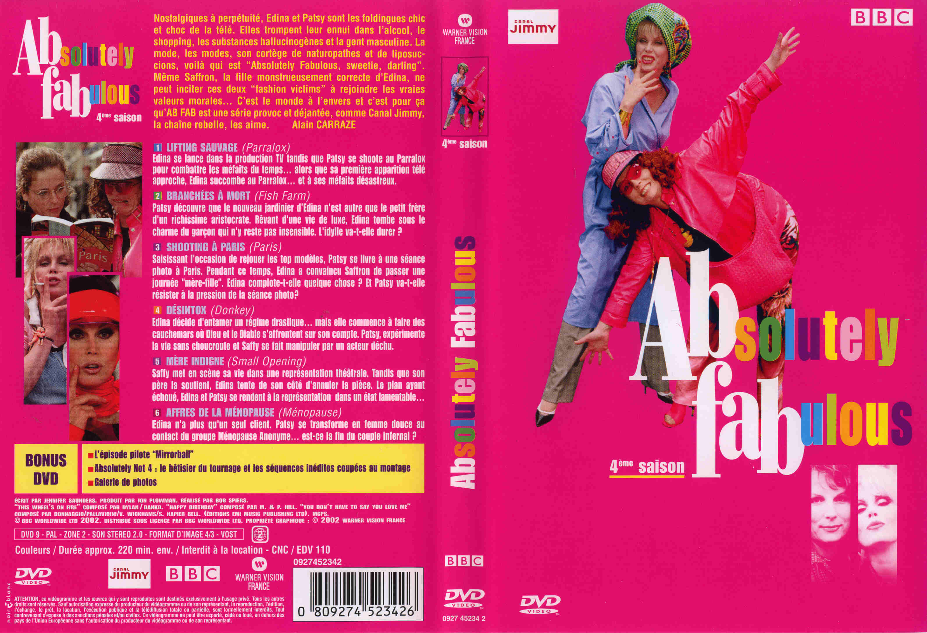 Jaquette DVD Absolutely Fabulous Saison 4