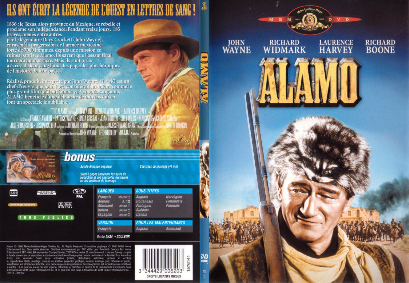 Jaquette DVD Alamo - SLIM