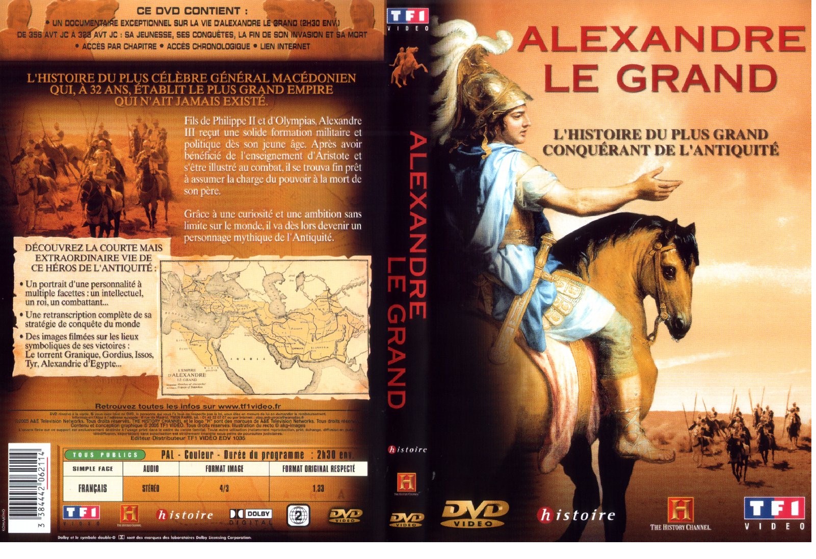 Jaquette DVD Alexandre le grand - Documentaire