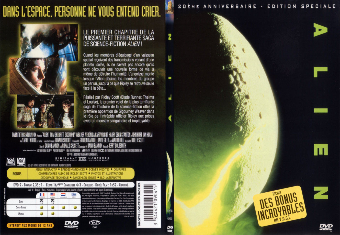 Jaquette DVD Alien - SLIM