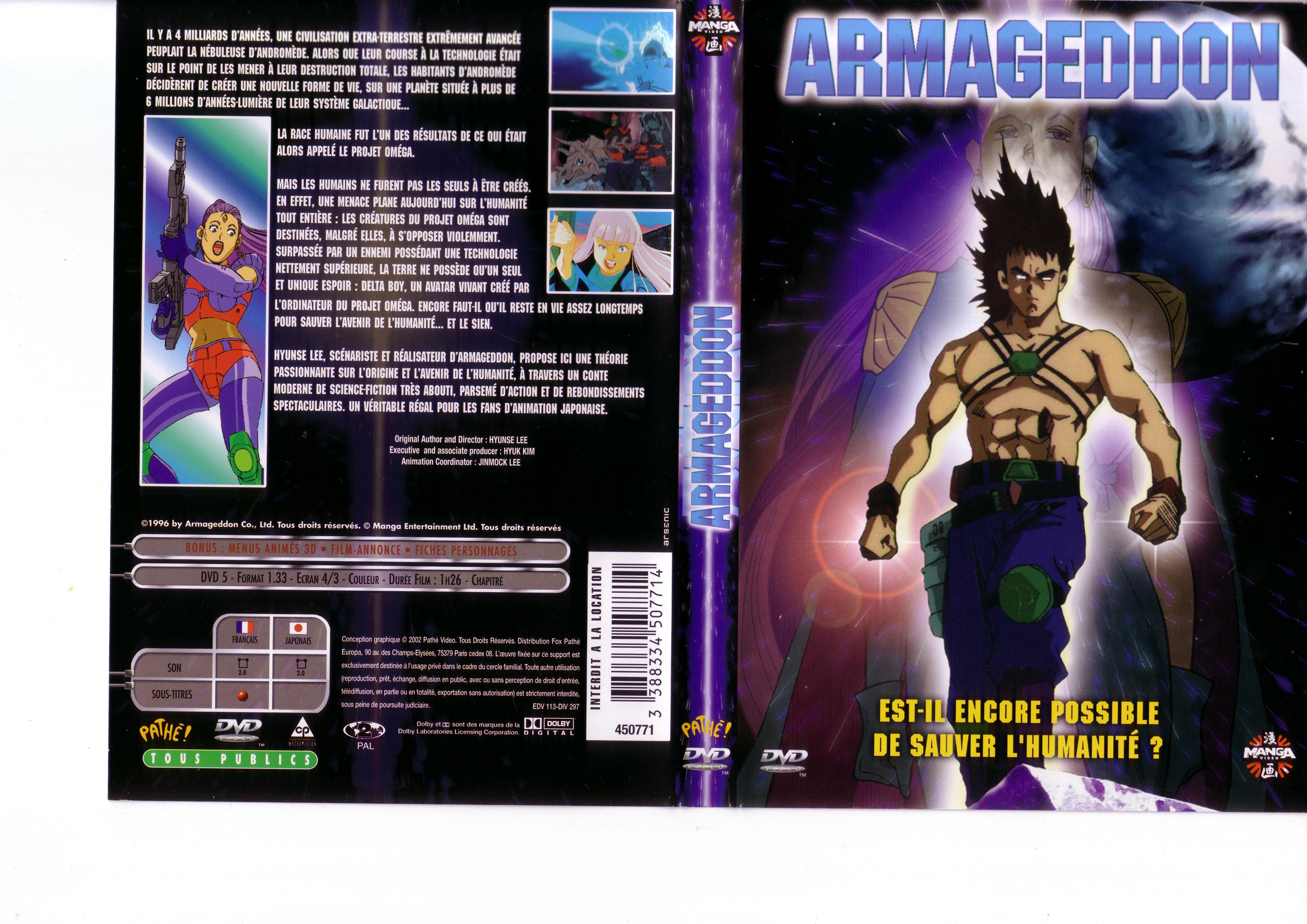 Jaquette DVD Armageddon DA