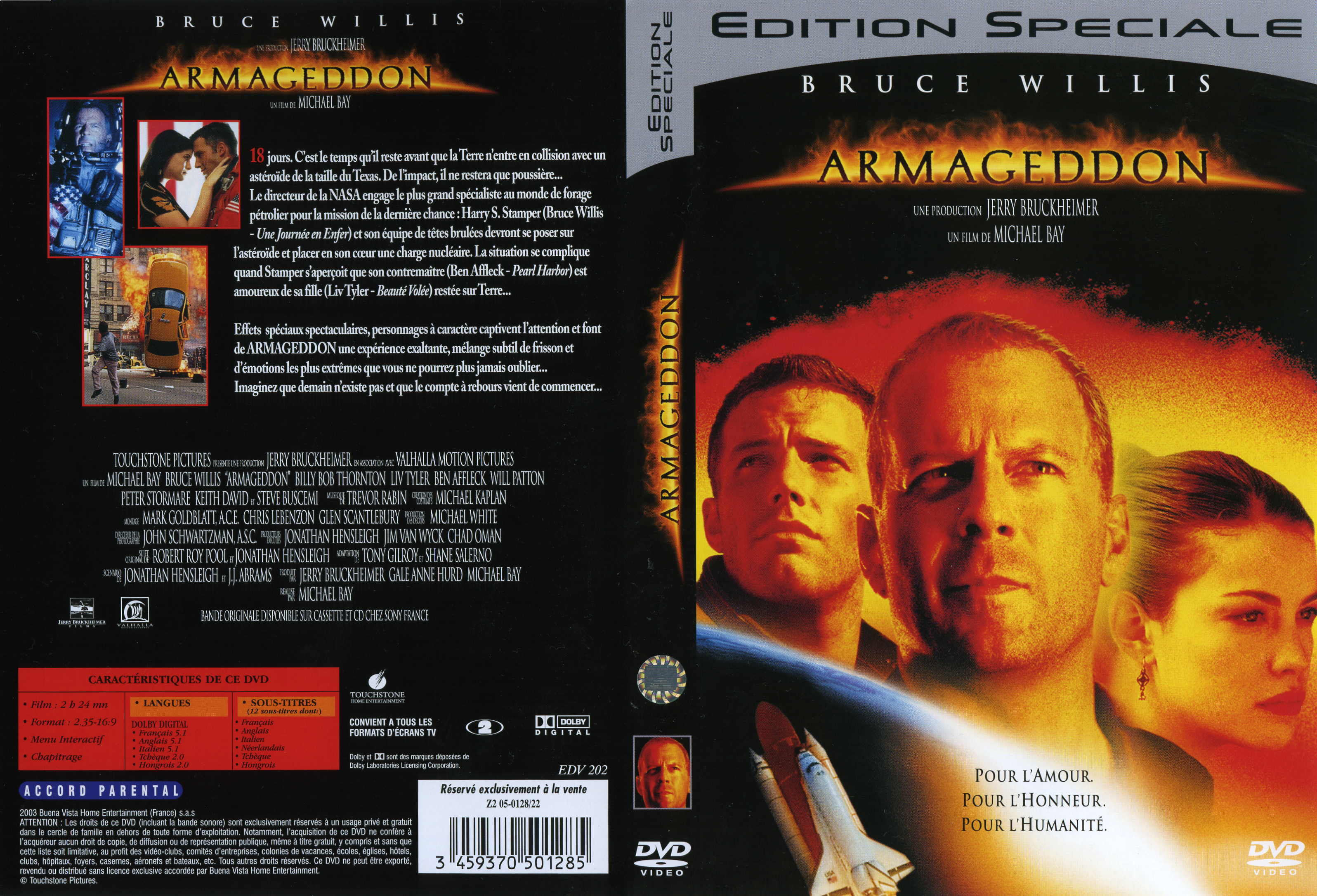 Jaquette DVD Armageddon v2