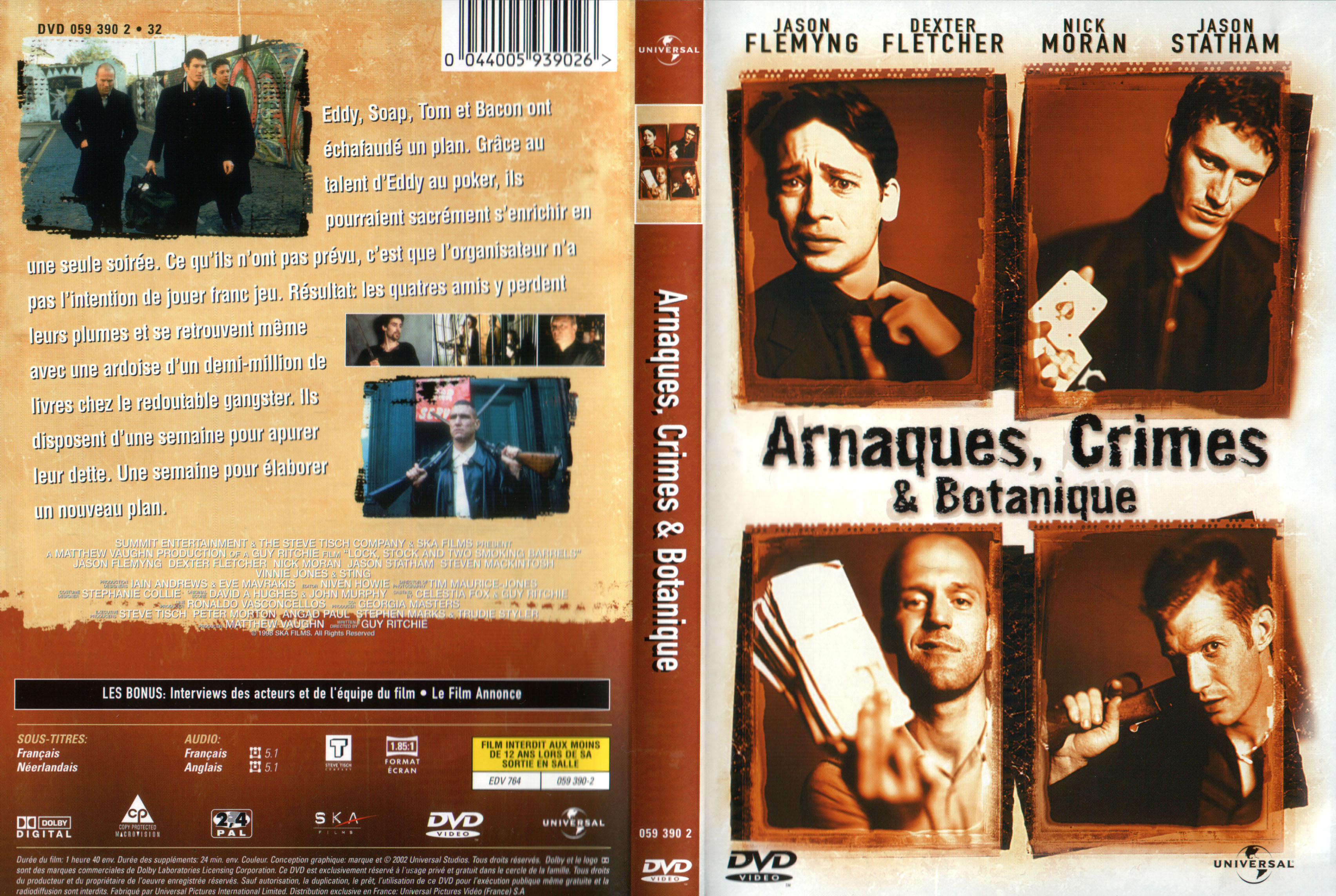 Jaquette DVD Arnaques Crimes et Botanique