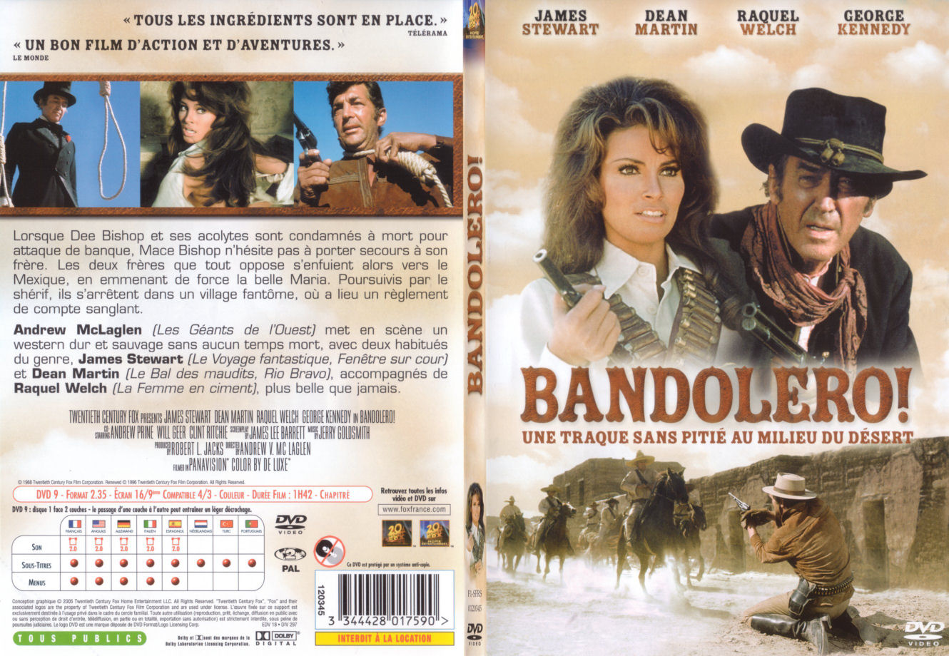 Jaquette DVD Bandolero - SLIM