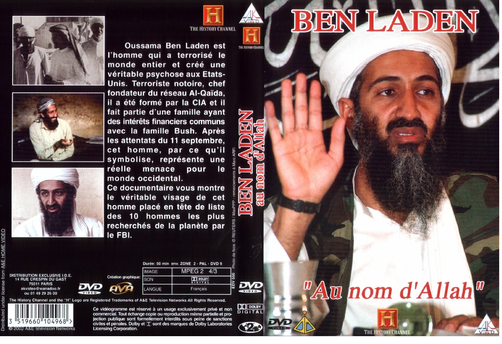 Jaquette DVD Ben Laden au nom d