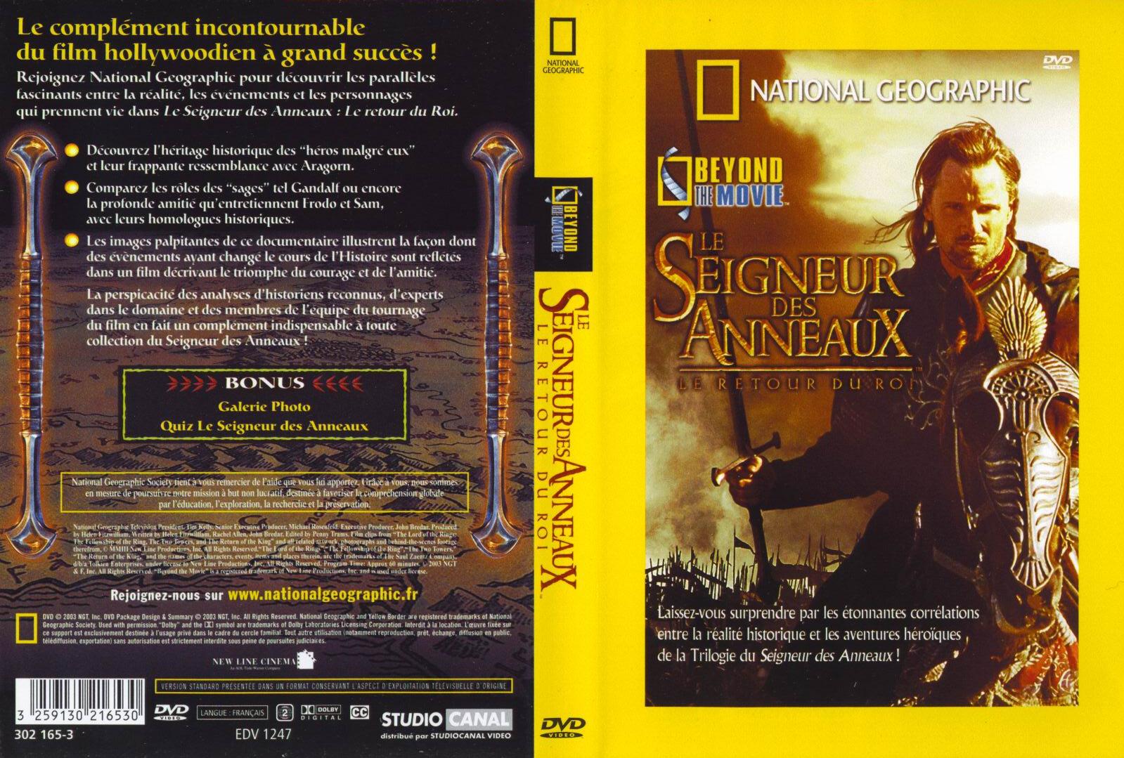 Jaquette DVD Beyond the movie le seigneur des anneaux