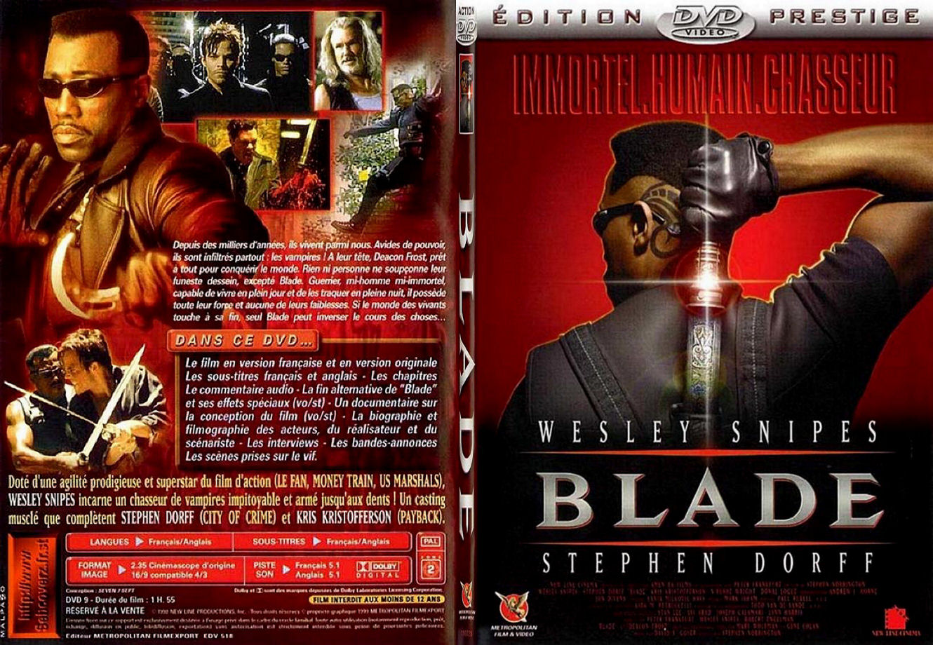 Jaquette DVD Blade - SLIM