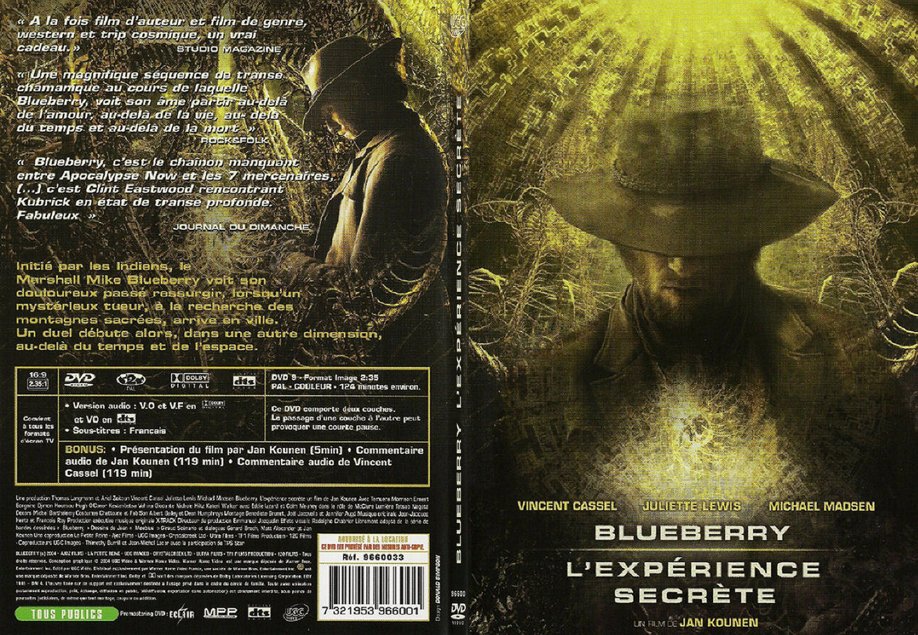 Jaquette DVD Blueberry - SLIM