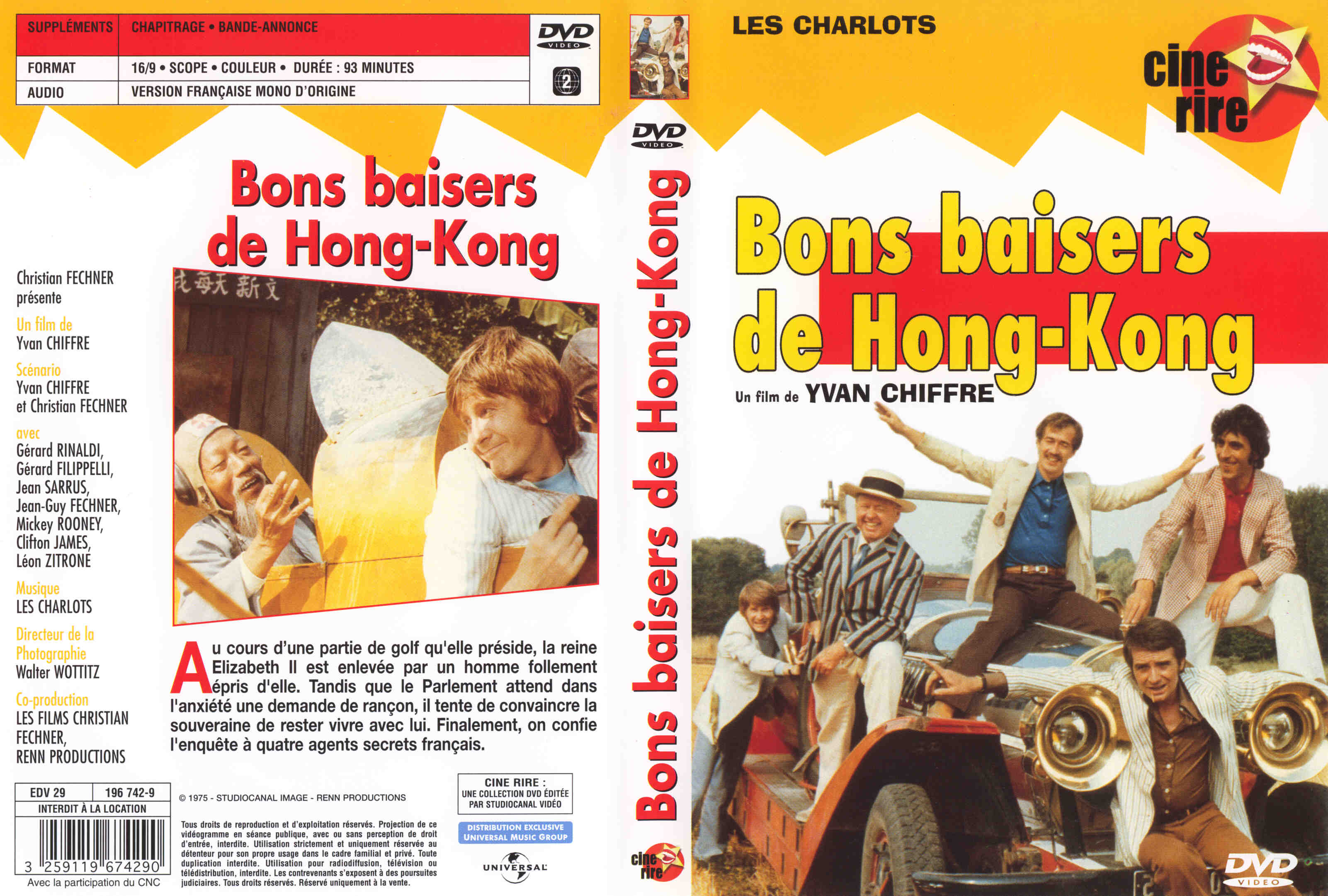 Jaquette DVD Bons baisers de Hong-Kong