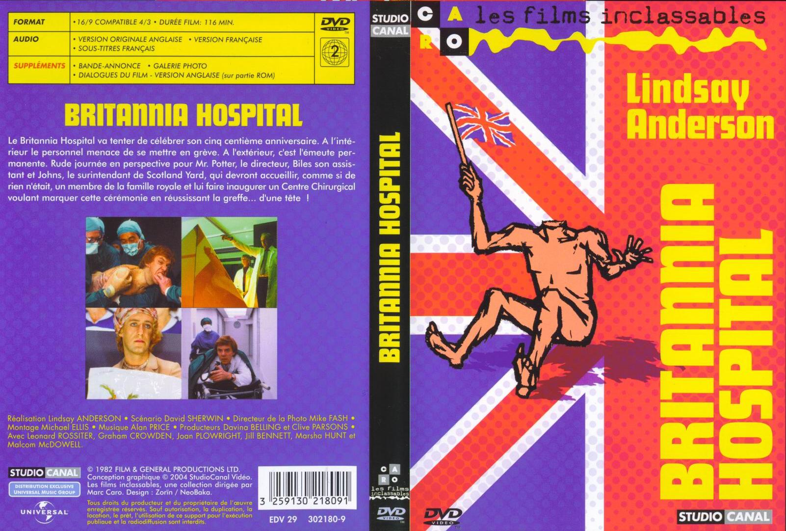 Jaquette DVD Britannia hospital