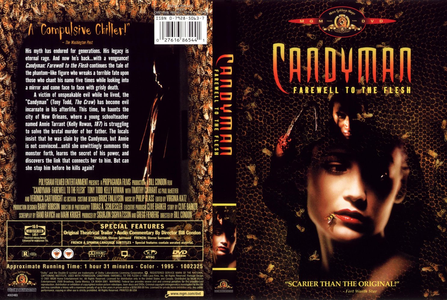 Jaquette DVD Candyman 2 Zone 1