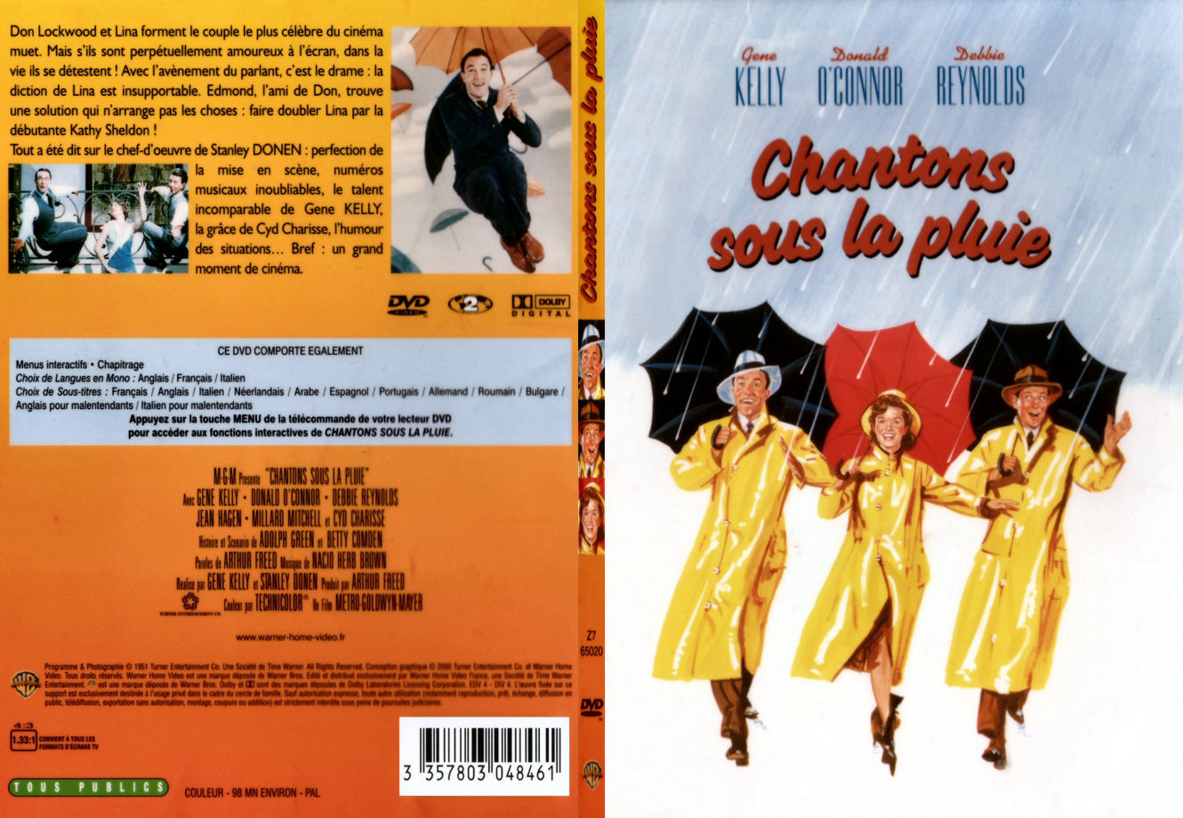 Jaquette DVD Chantons sous la pluie - SLIM