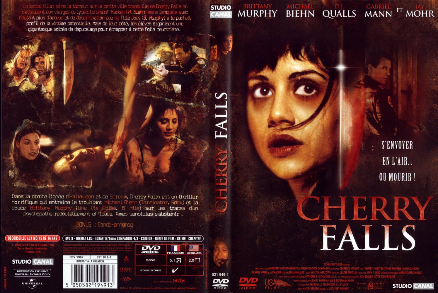 Jaquette DVD Cherry falls v2