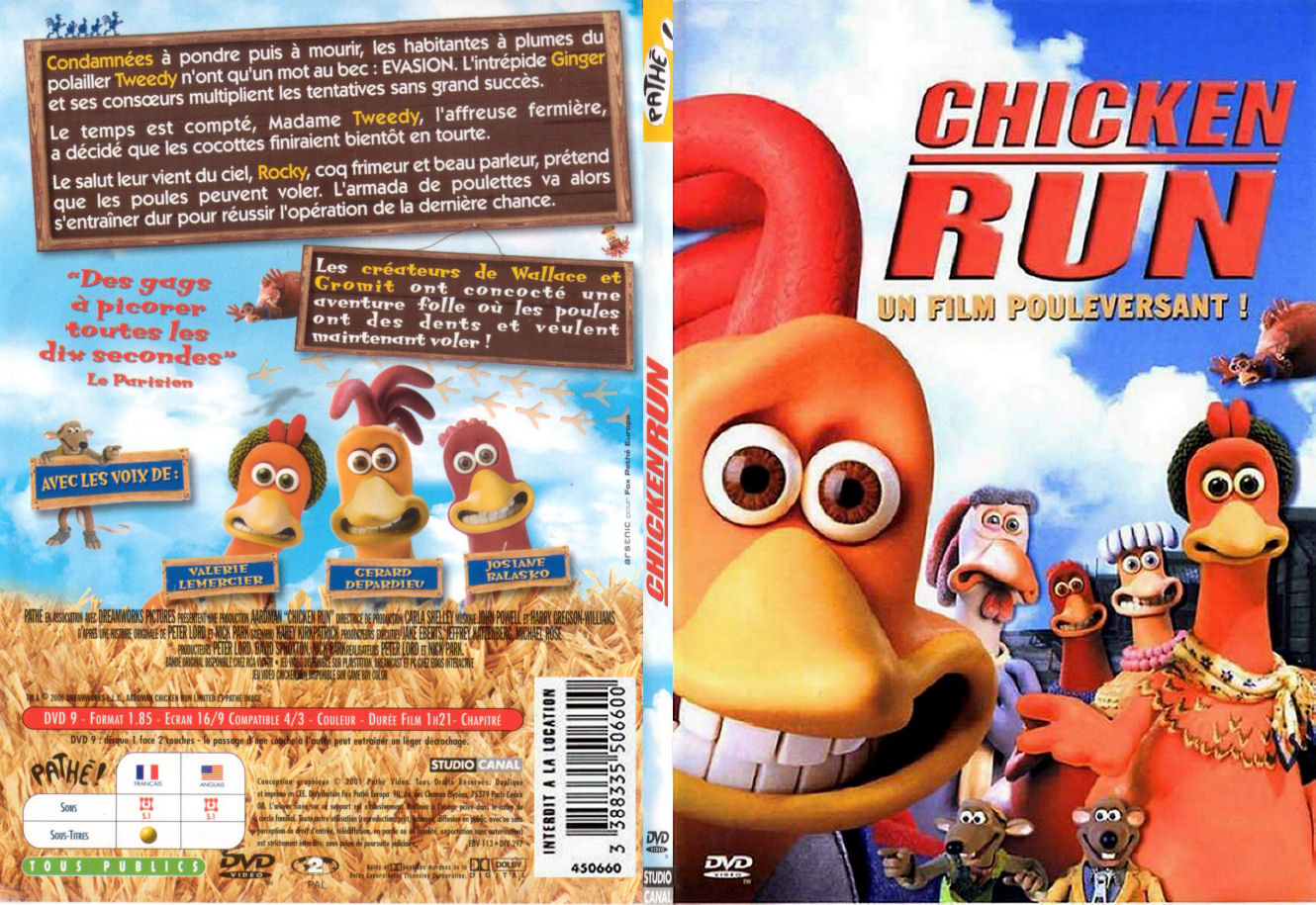 Jaquette DVD Chicken Run - SLIM