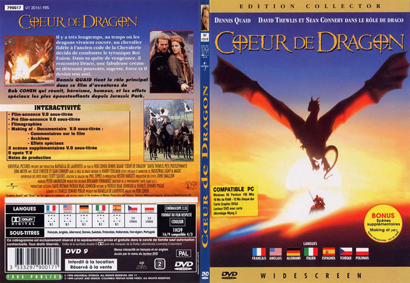Jaquette DVD Coeur de dragon - SLIM