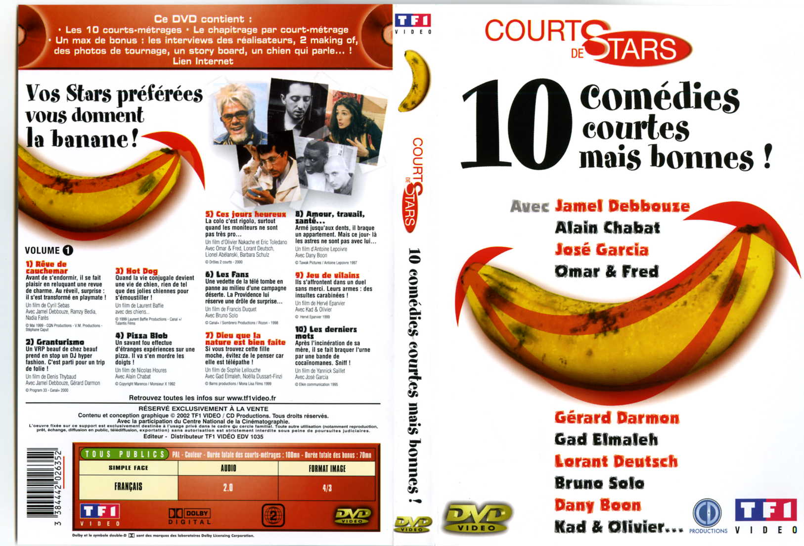 Jaquette DVD Court de stars - 10 comedies courtes mais bonnes