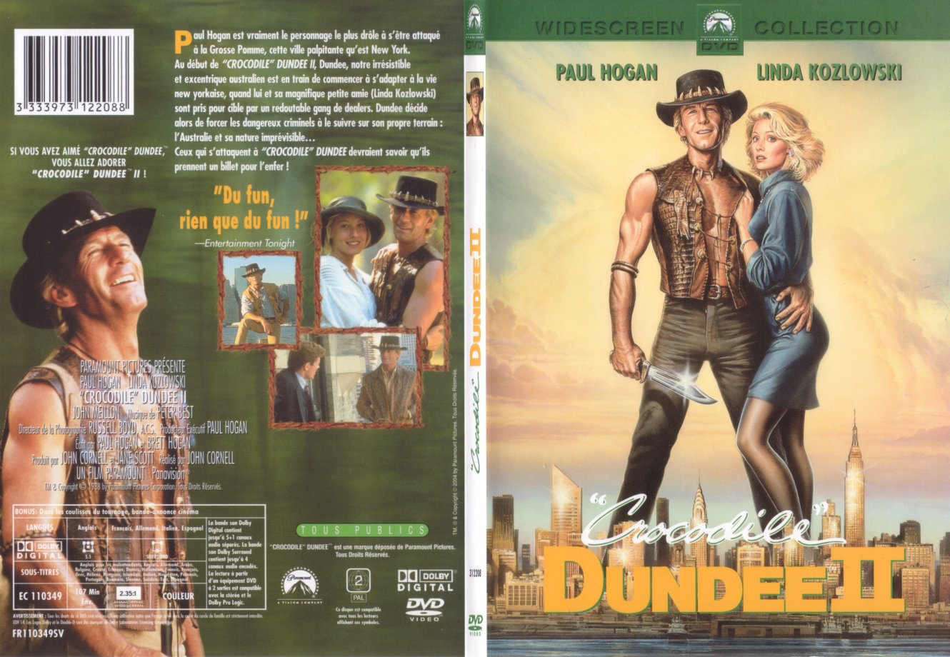 Jaquette DVD Crocodile Dundee II - SLIM