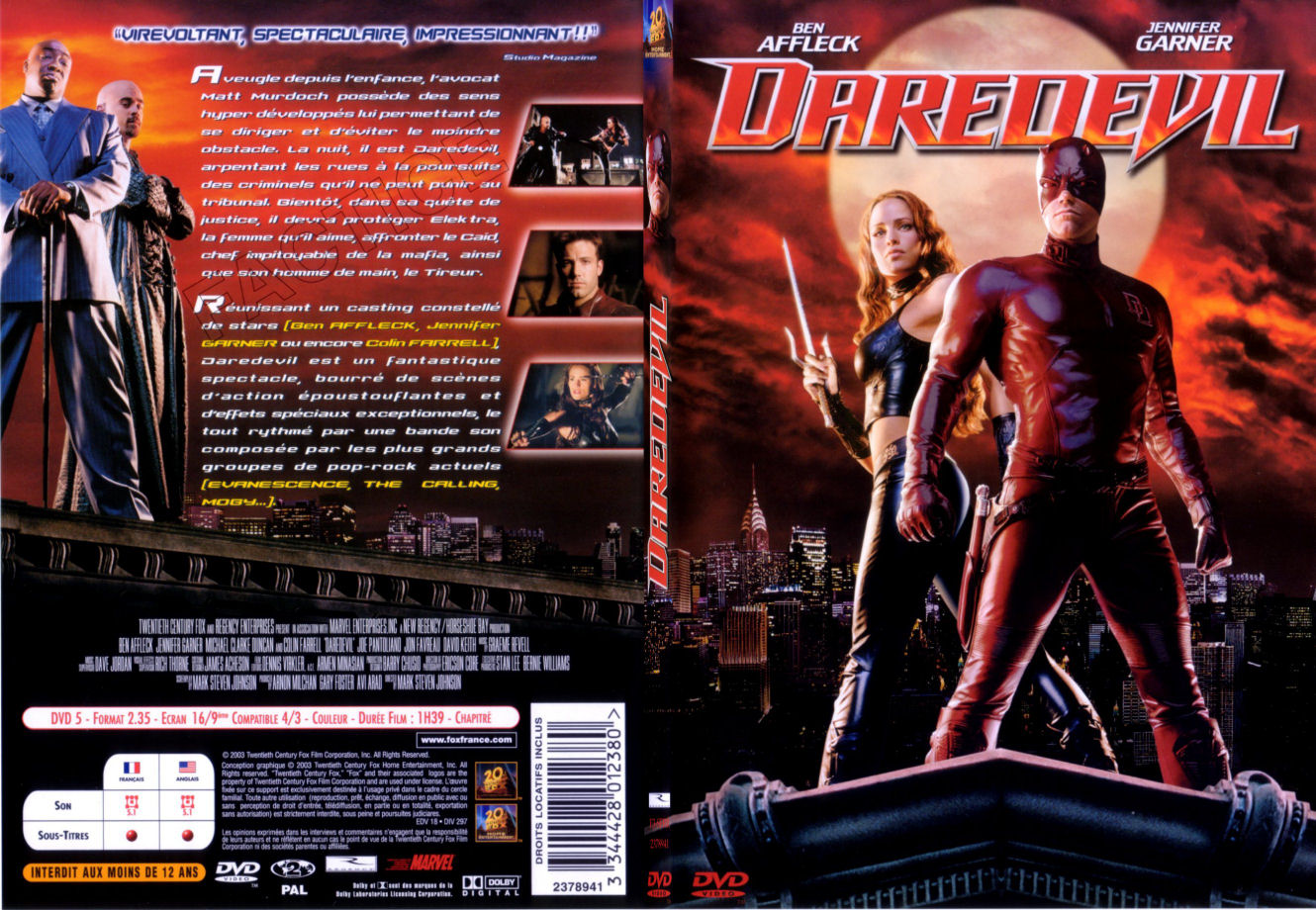 Jaquette DVD Daredevil - SLIM