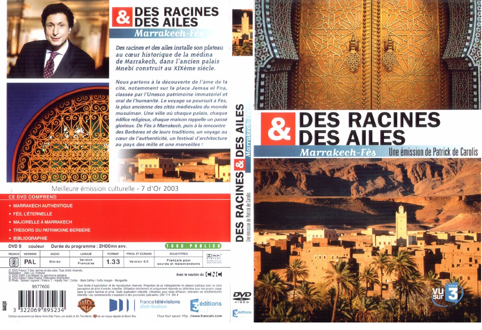 Jaquette DVD Des racines et des ailes Marrakech