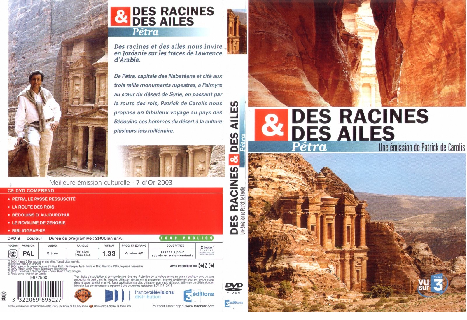 Jaquette DVD Des racines et des ailes Petra