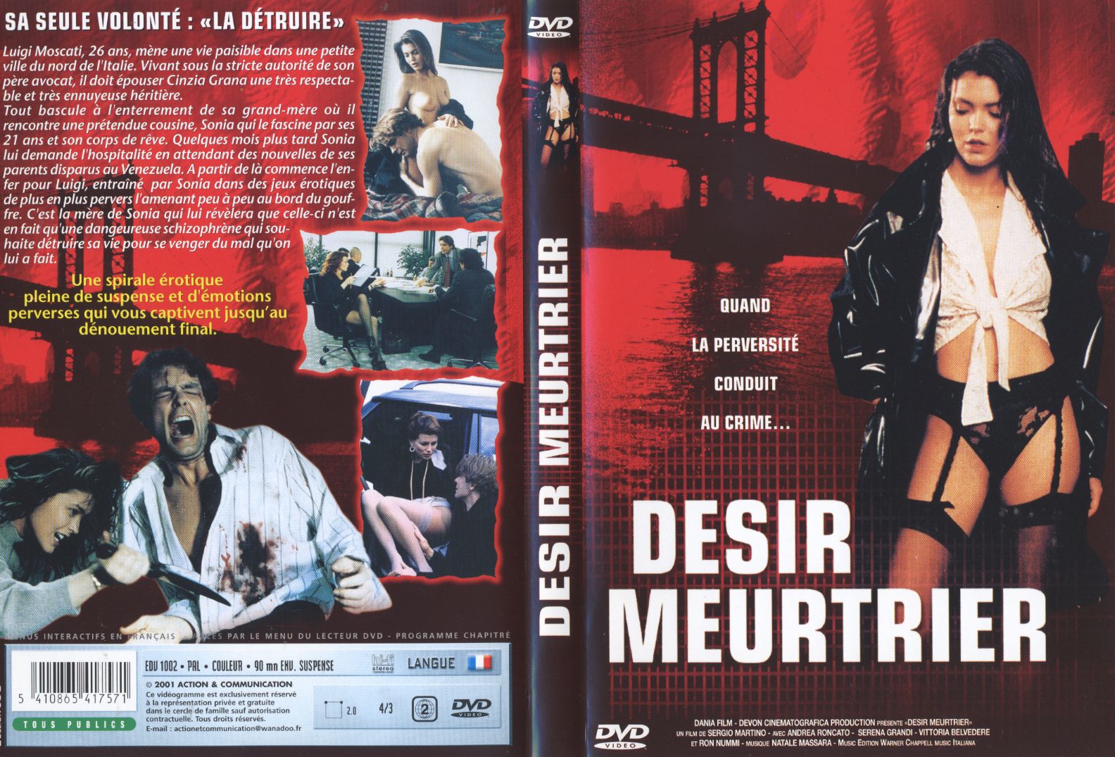 Jaquette DVD Dsir meurtrier