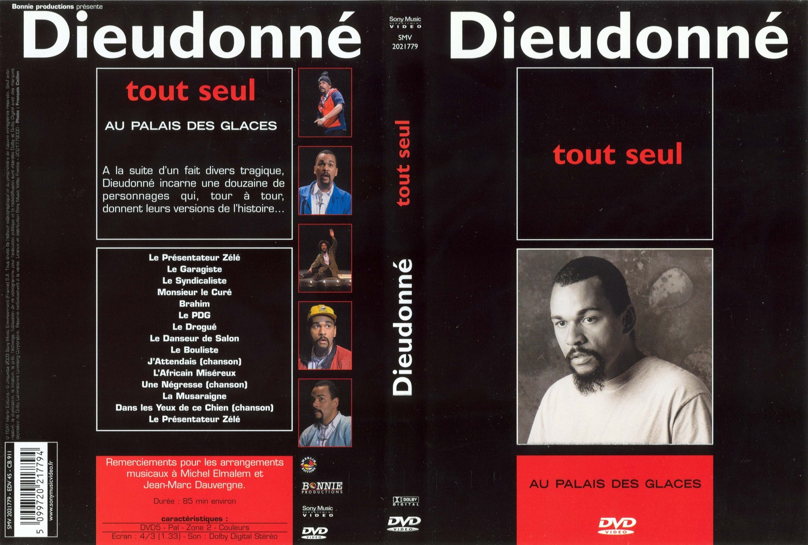 Jaquette DVD Dieudonn - Tout seul