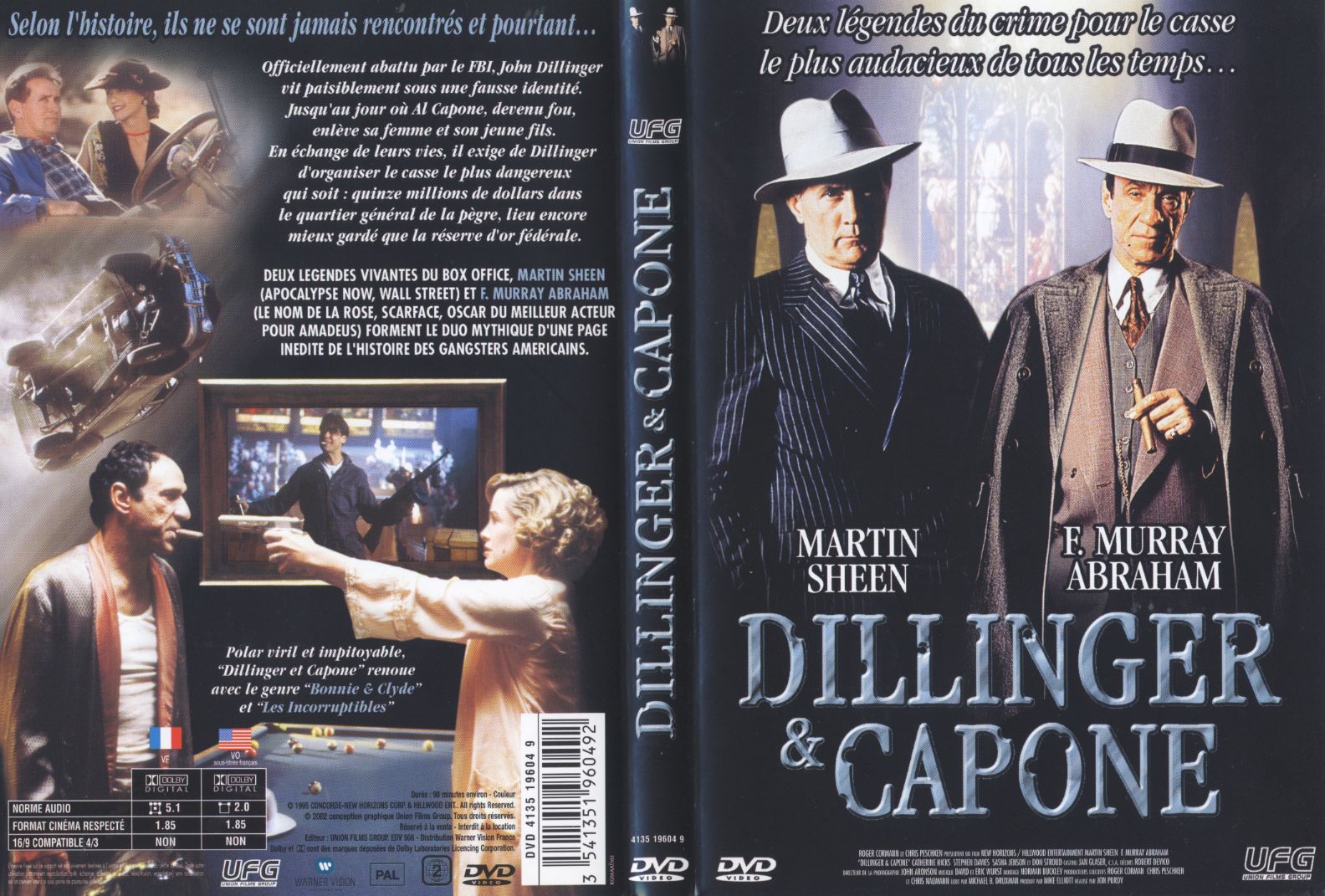 Jaquette DVD Dillinger et Capone