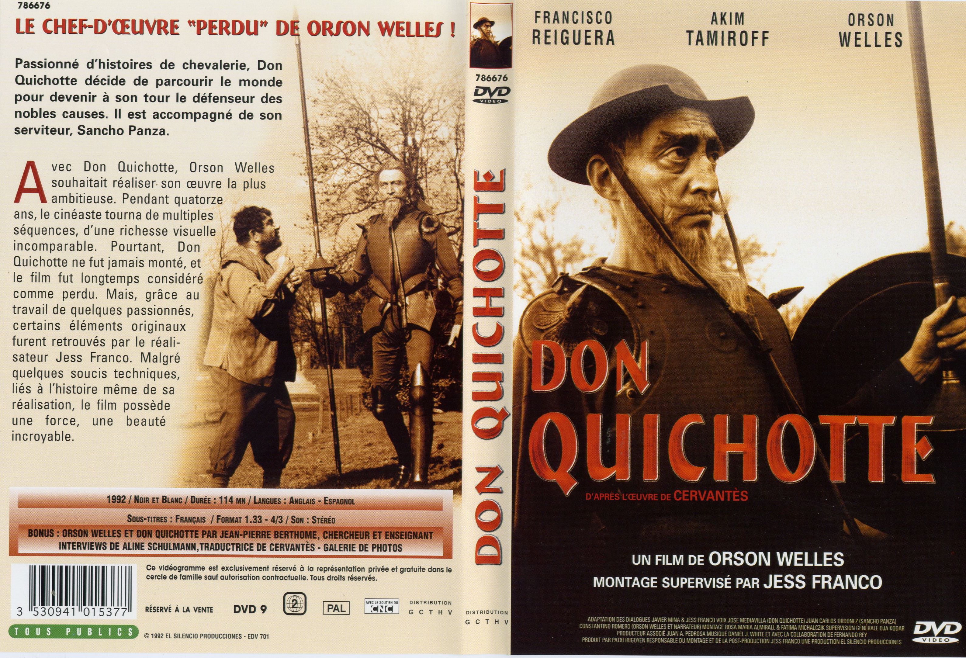 Jaquette DVD Don Quichotte
