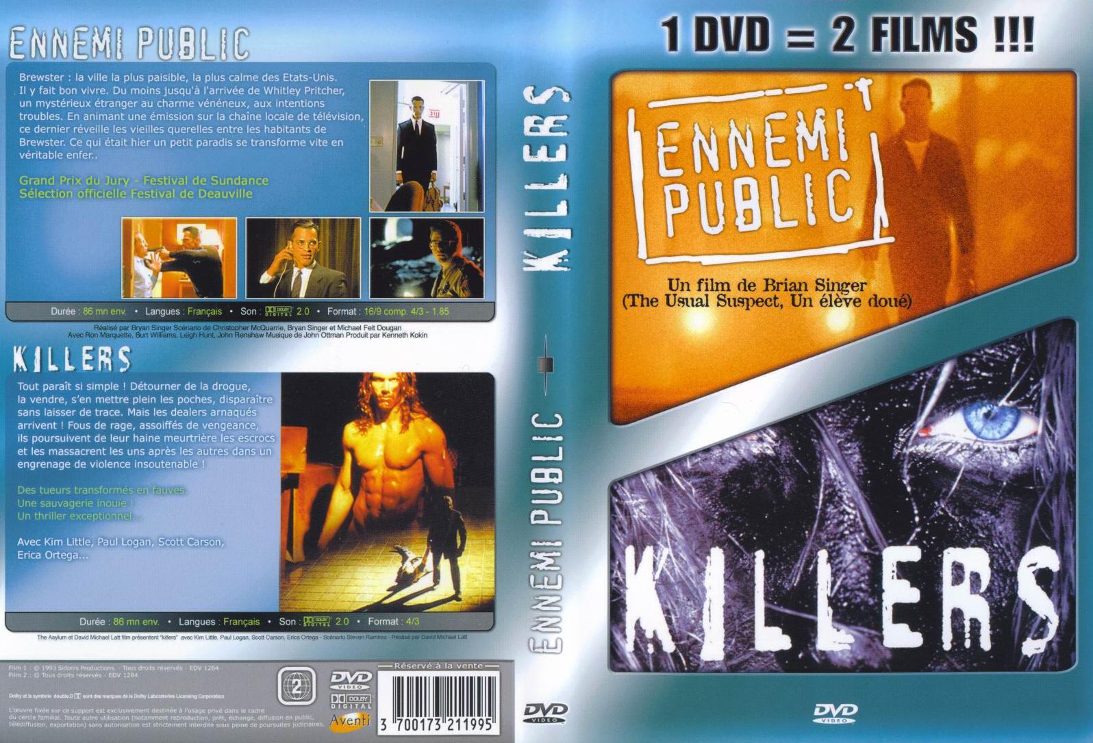 Jaquette DVD Ennemi public + killers