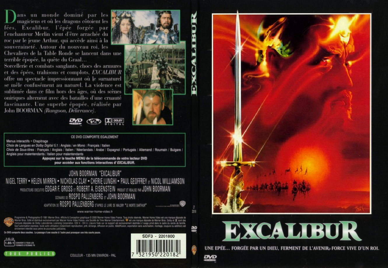 Jaquette DVD Excalibur - SLIM