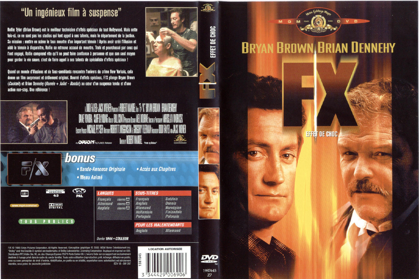 Jaquette DVD FX - effets de choc