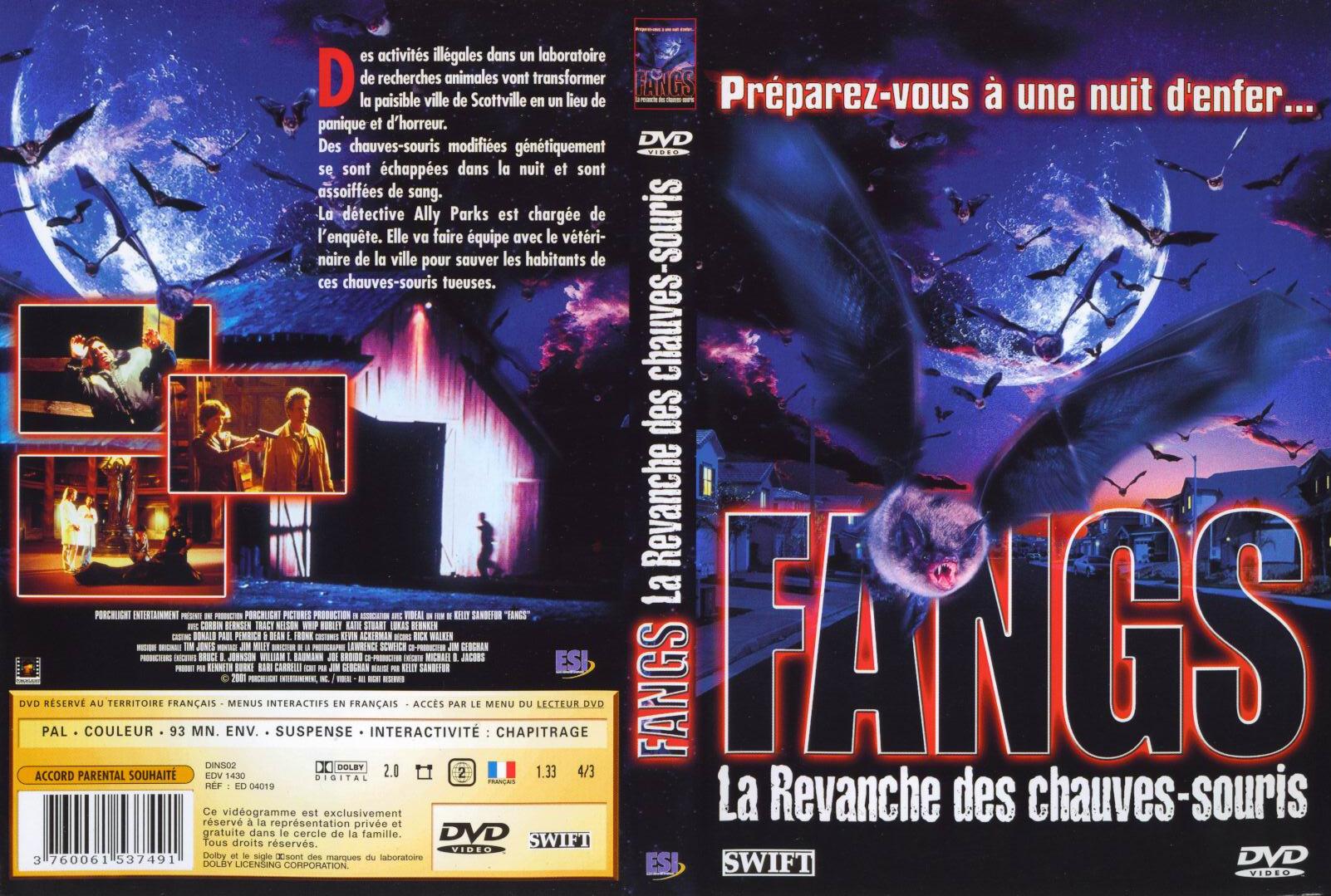 Jaquette DVD Fangs la revanche des chauves-souris