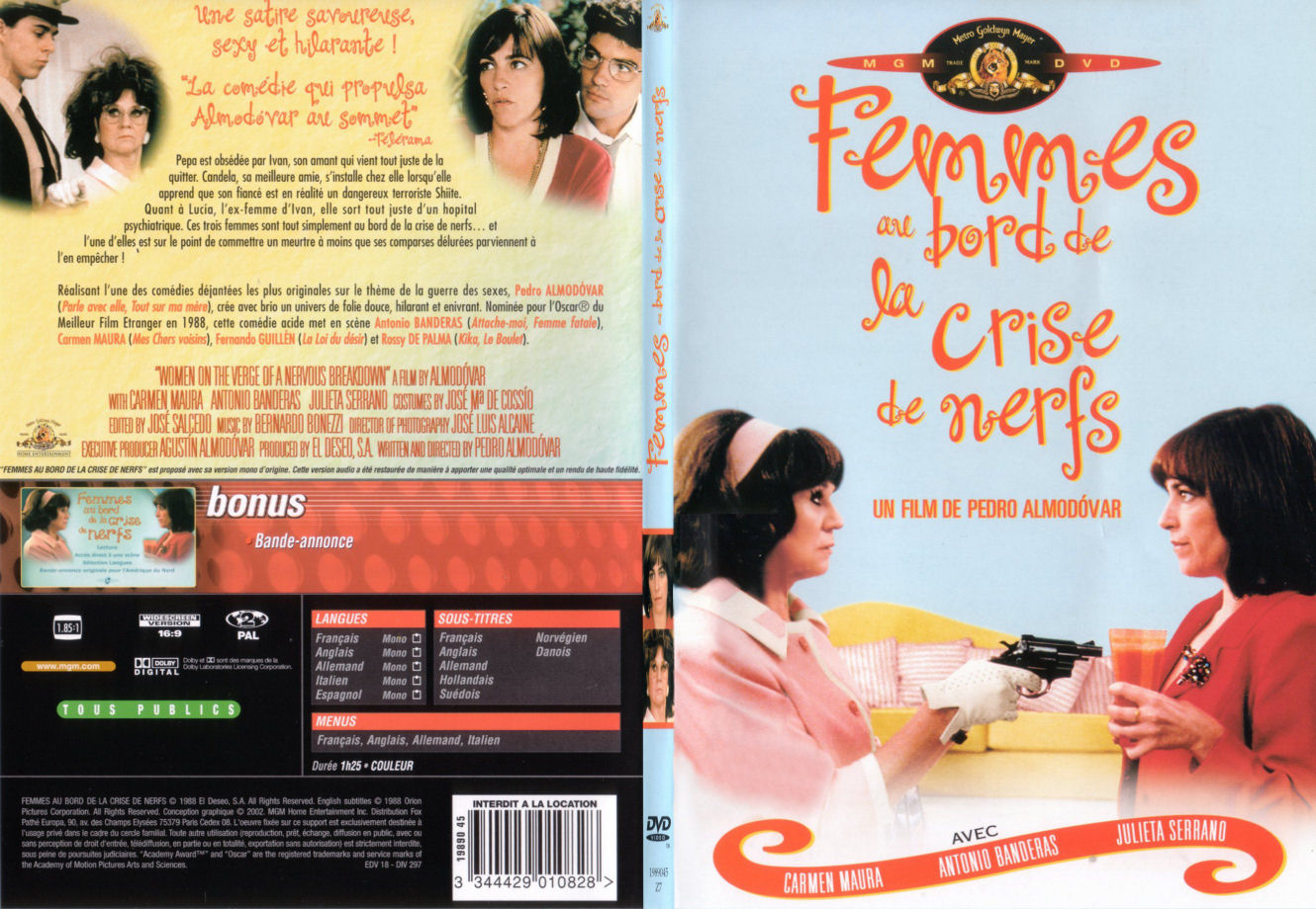 Jaquette DVD Femmes au bord de la crise de nerf - SLIM