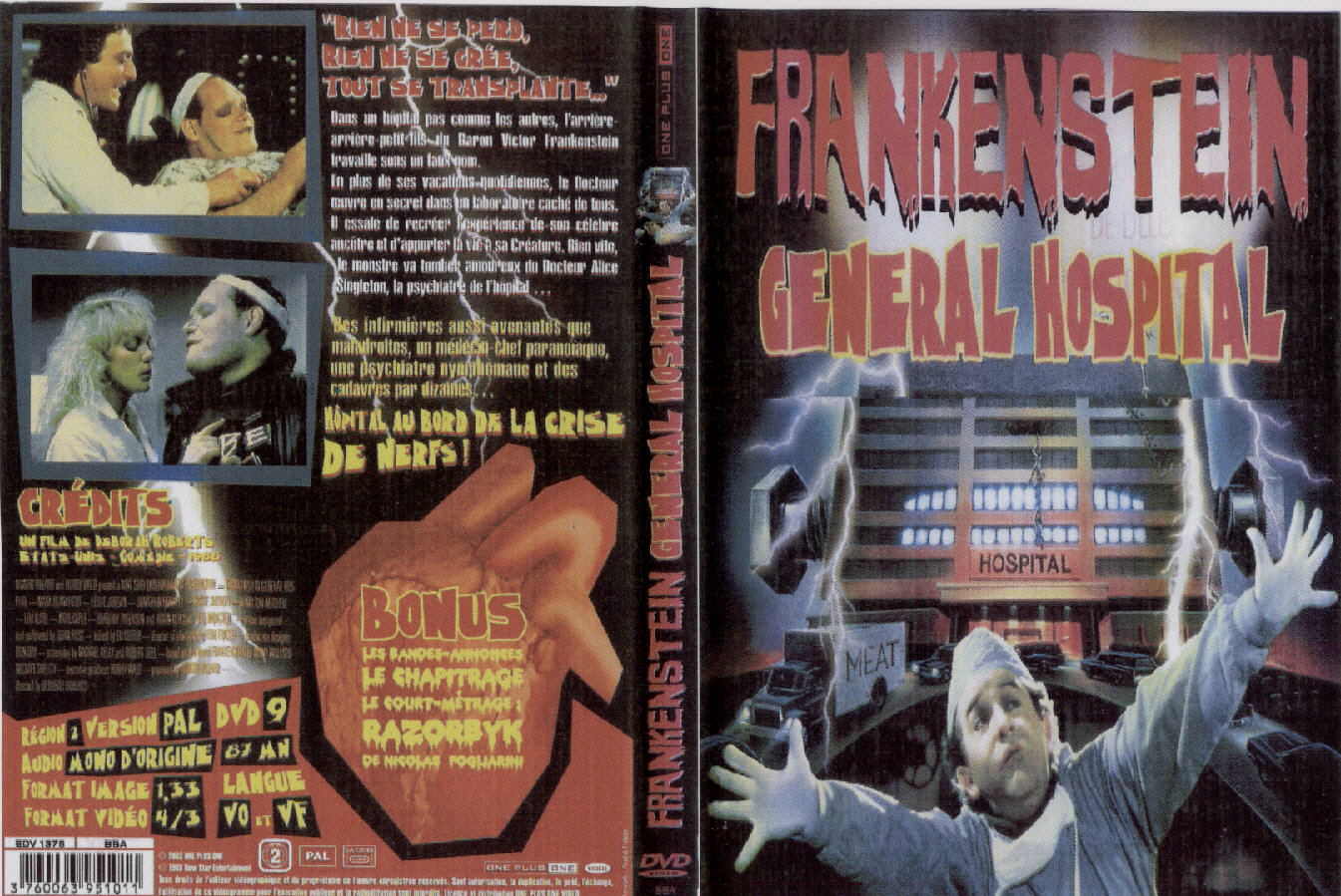 Jaquette DVD Frankenstein general hospital