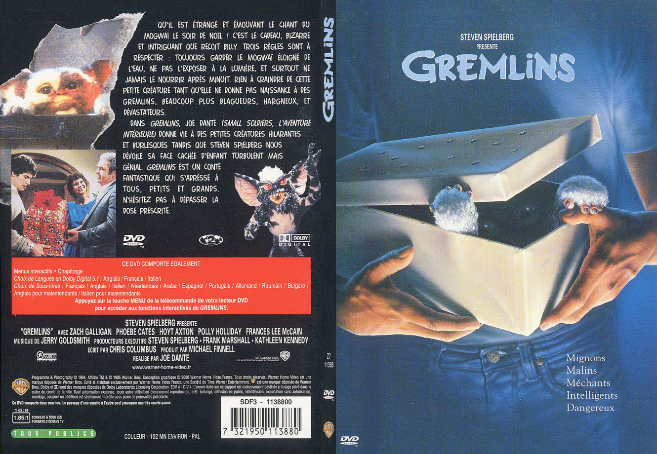 Jaquette DVD Gremlins - SLIM