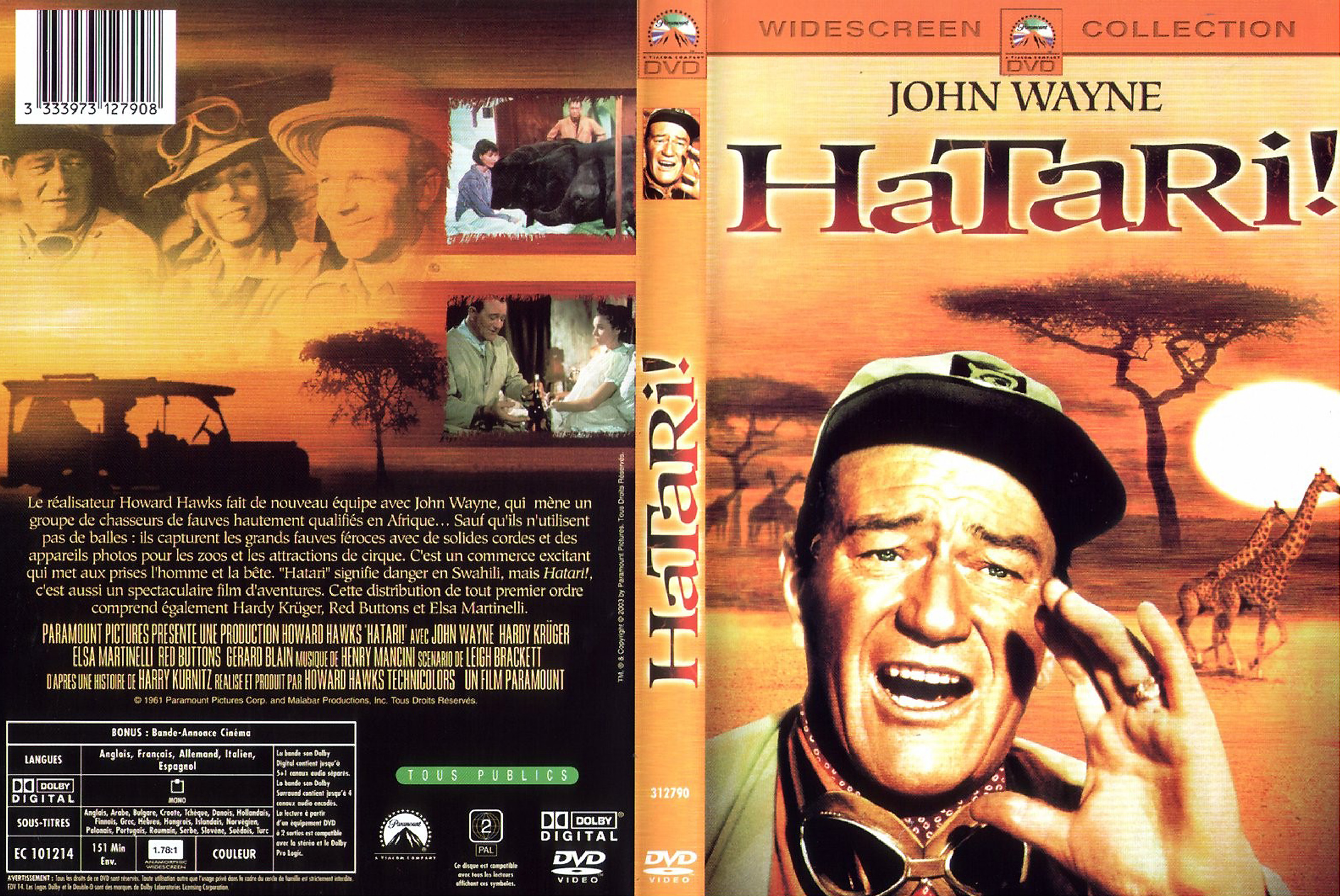 Jaquette DVD Hatari