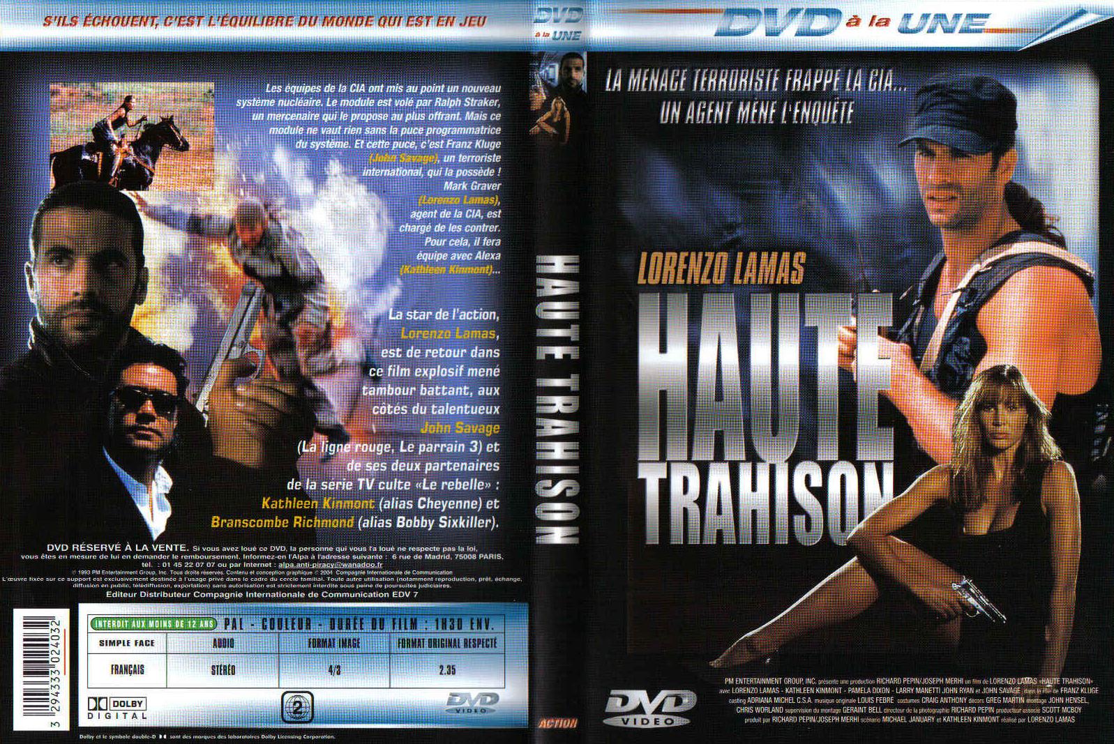 Jaquette DVD Haute trahison (lorenzo lamas)