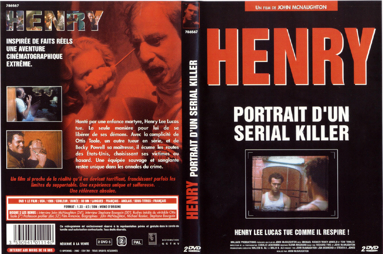 Jaquette DVD Henry serial killer v2