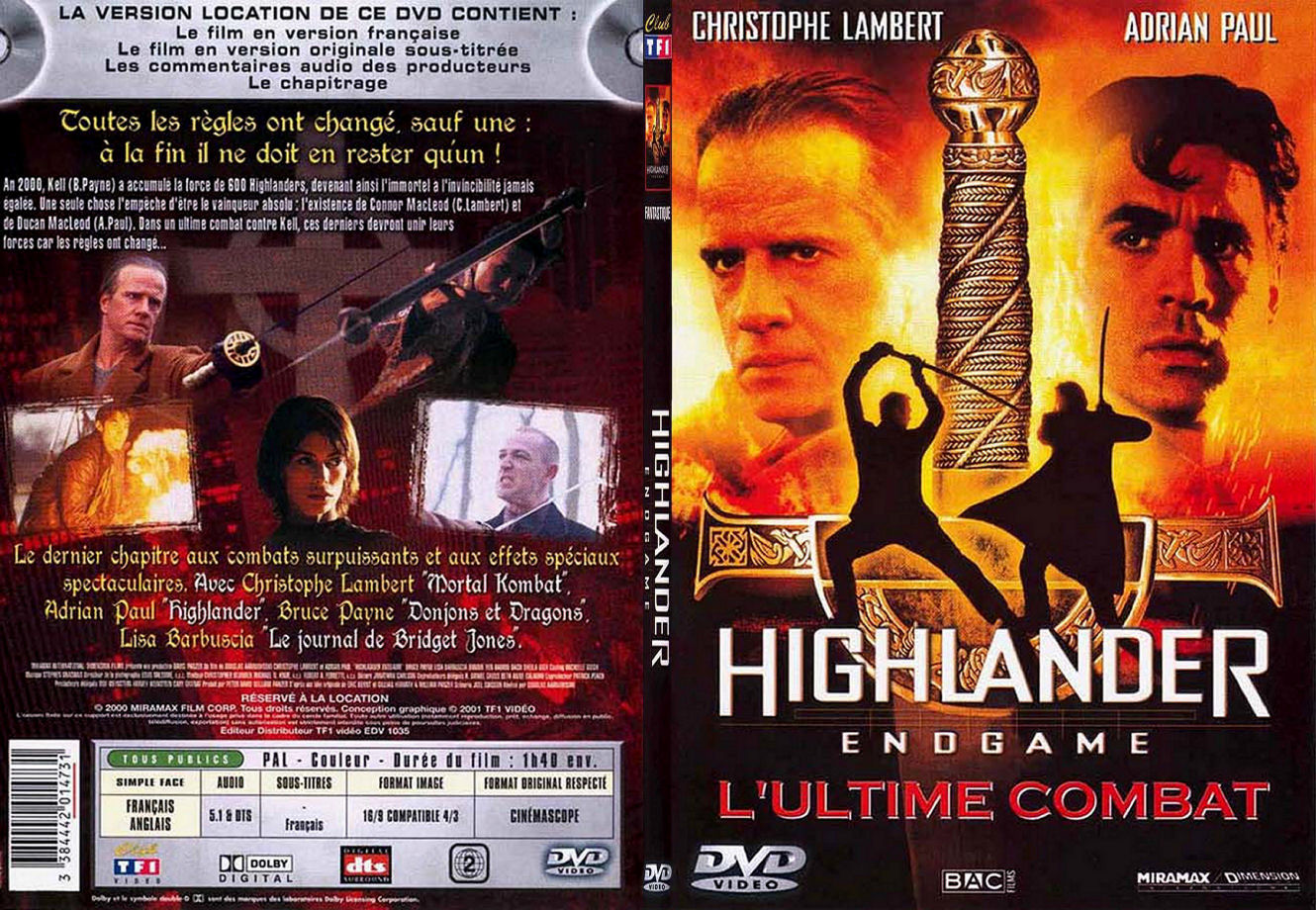 Jaquette DVD Highlander IV - SLIM