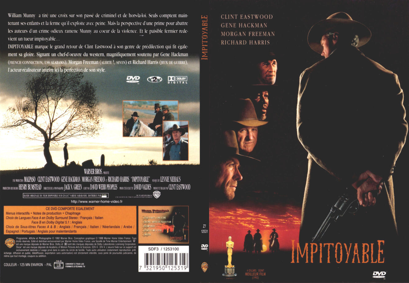 Jaquette DVD Impitoyable - SLIM
