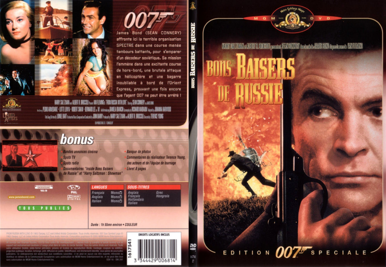 Jaquette DVD James Bond 007 Bons baisers de Russie - SLIM