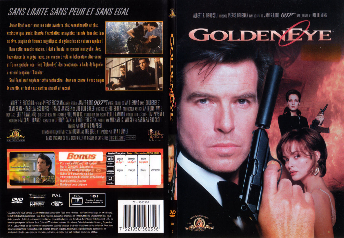 Jaquette DVD James Bond 007 Goldeneye - SLIM