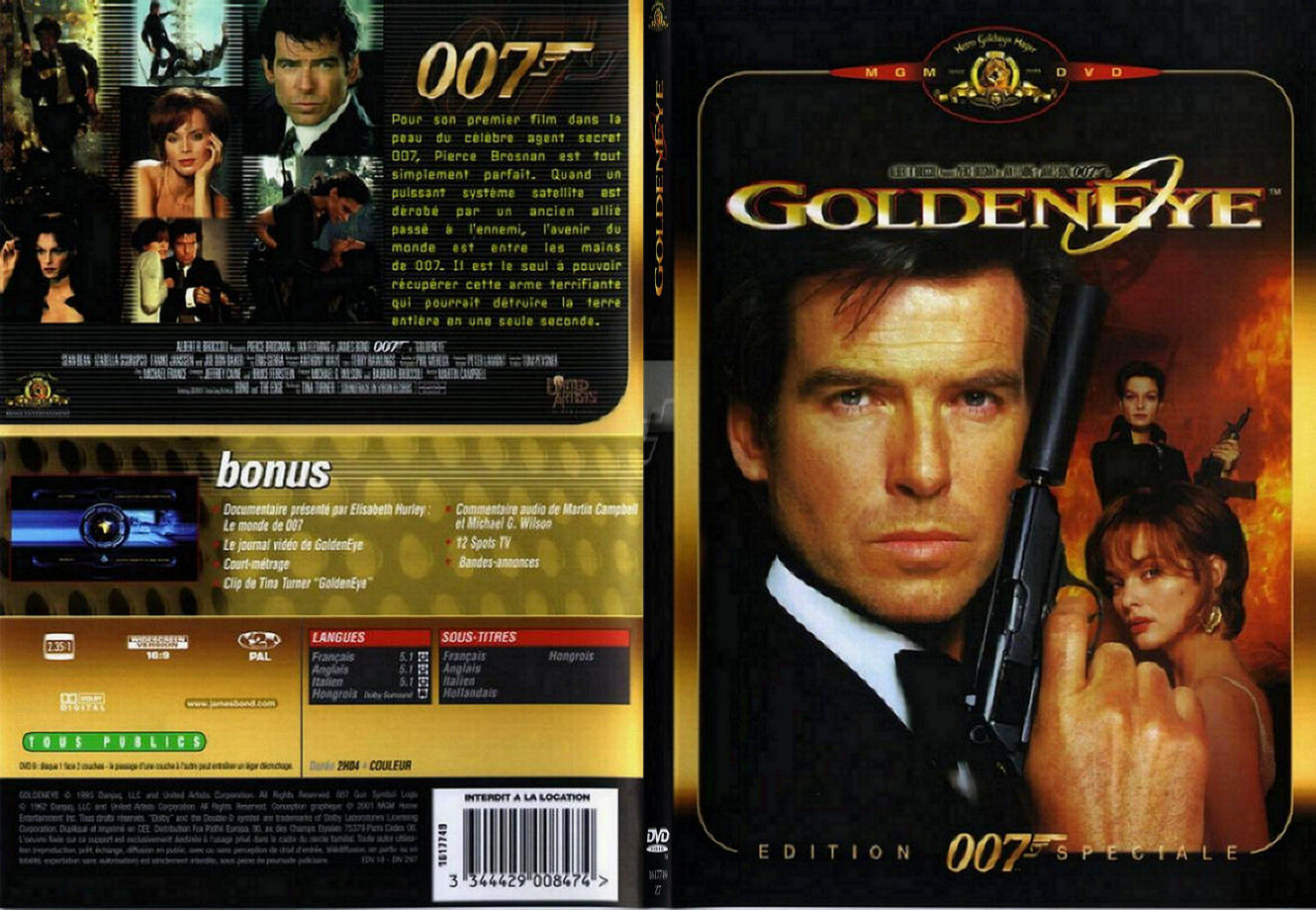 Jaquette DVD James Bond 007 Goldeneye - SLIM v2