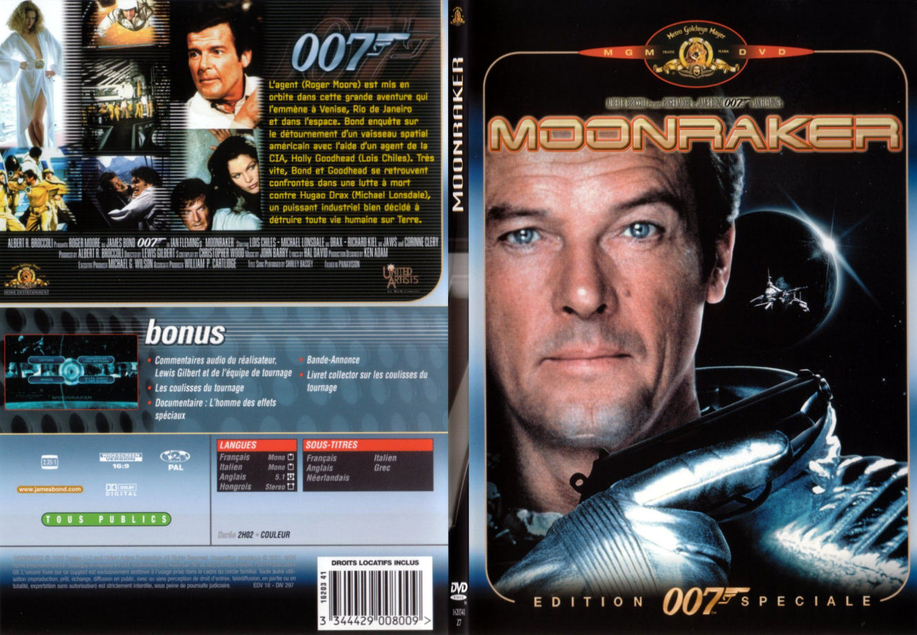 Jaquette DVD James Bond 007 Moonraker - SLIM