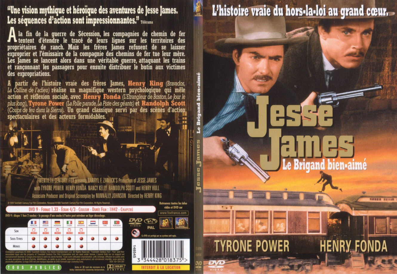 Jaquette DVD Jesse James Le brigand bien-aim - SLIM